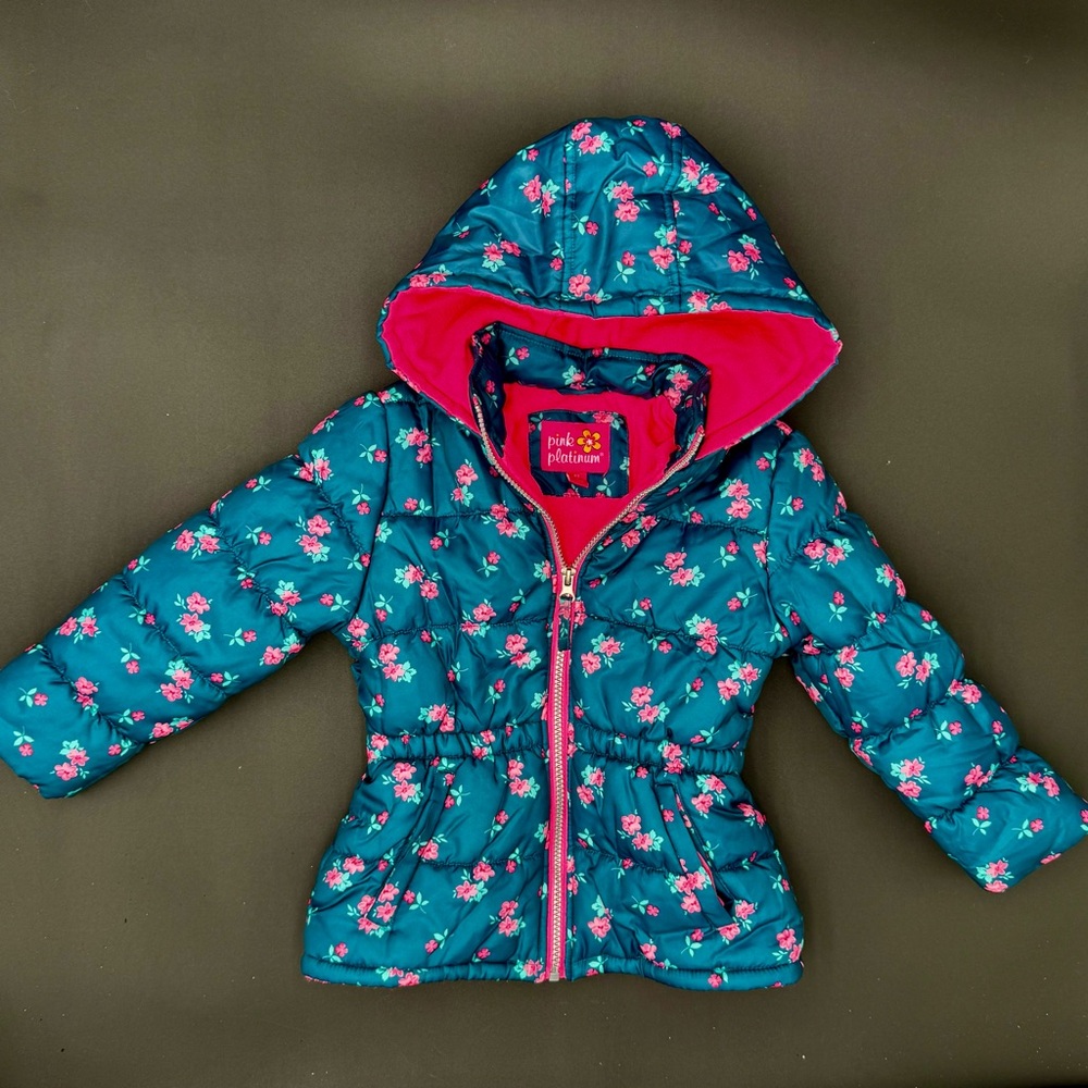 Puffer coat Pink Plantium‎